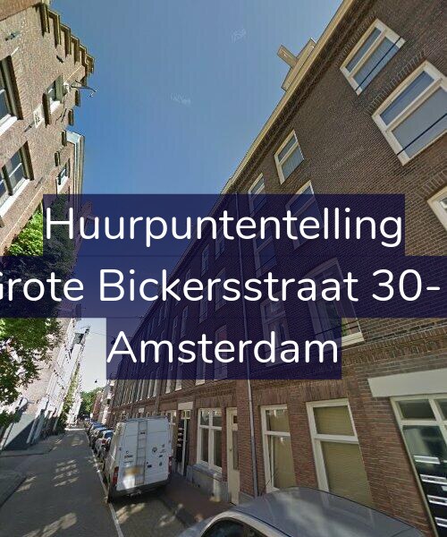 Foto gevel Huurpuntentelling voor Grote Bickersstraat 30-B, Amsterdam