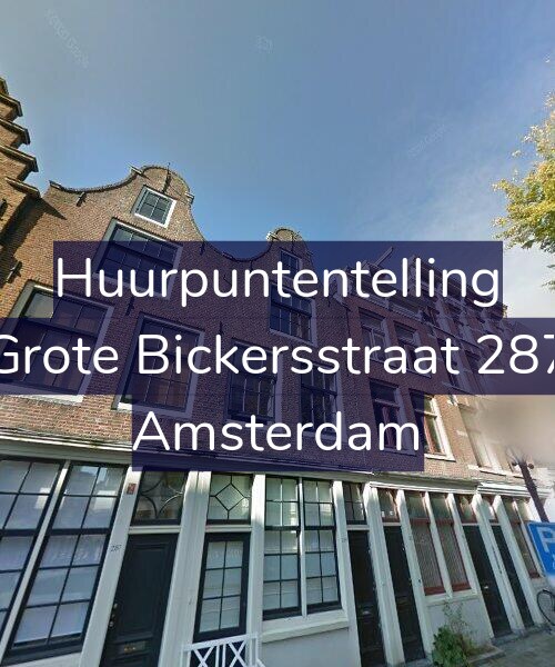 Foto gevel Huurpuntentelling voor Grote Bickersstraat 287, Amsterdam