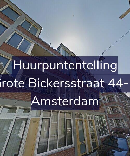 Foto gevel Huurpuntentelling voor Grote Bickersstraat 44-B, Amsterdam