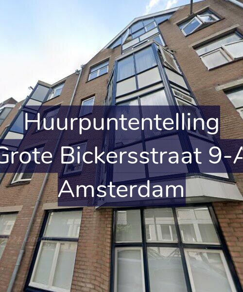 Foto gevel Huurpuntentelling voor Grote Bickersstraat 9-A, Amsterdam