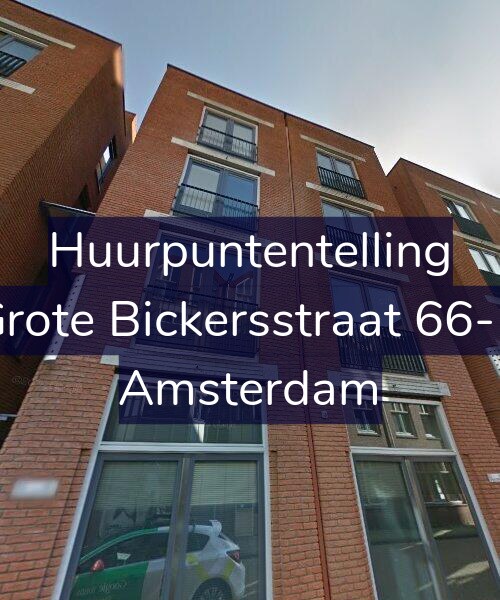 Foto gevel Huurpuntentelling voor Grote Bickersstraat 66-B, Amsterdam