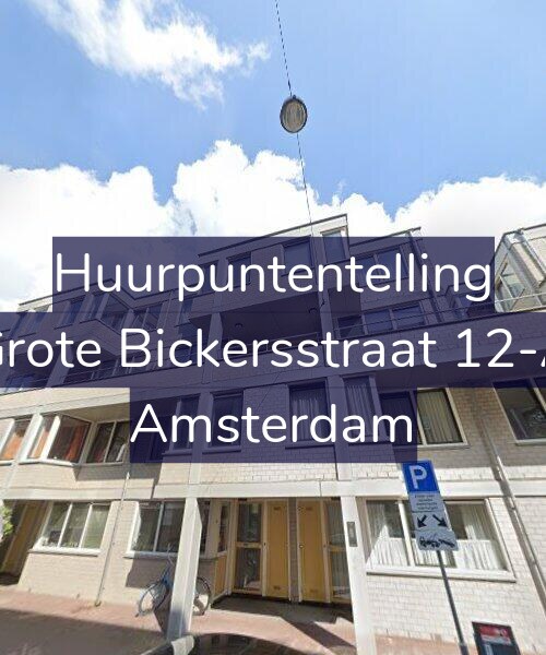 Foto gevel Huurpuntentelling voor Grote Bickersstraat 12-A, Amsterdam