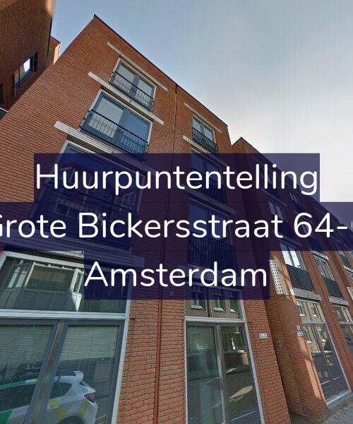 Foto gevel Huurpuntentelling voor Grote Bickersstraat 64-C, Amsterdam