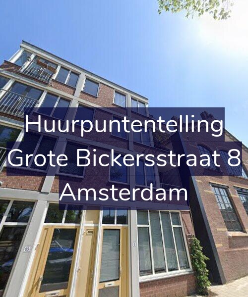 Foto gevel Huurpuntentelling voor Grote Bickersstraat 8, Amsterdam