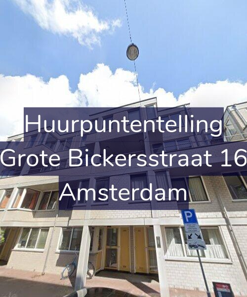 Foto gevel Huurpuntentelling voor Grote Bickersstraat 16, Amsterdam