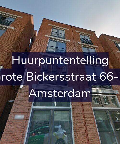 Foto gevel Huurpuntentelling voor Grote Bickersstraat 66-D, Amsterdam