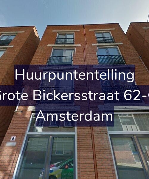 Foto gevel Huurpuntentelling voor Grote Bickersstraat 62-C, Amsterdam