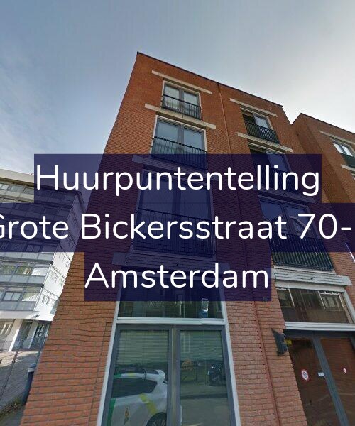 Foto gevel Huurpuntentelling voor Grote Bickersstraat 70-E, Amsterdam