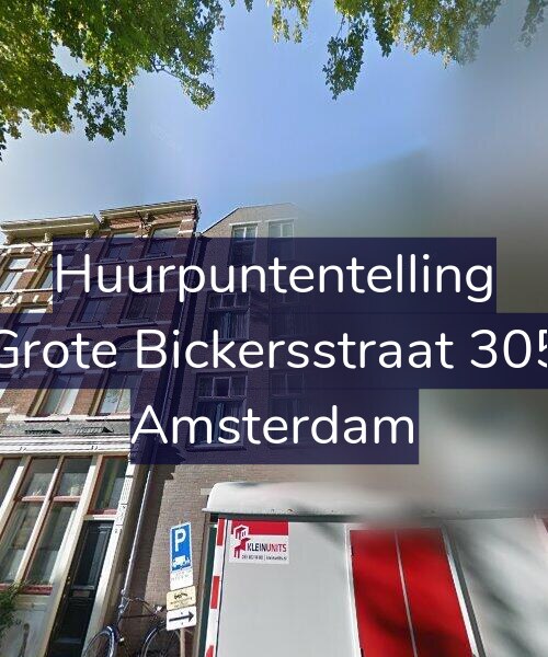 Foto gevel Huurpuntentelling voor Grote Bickersstraat 305, Amsterdam