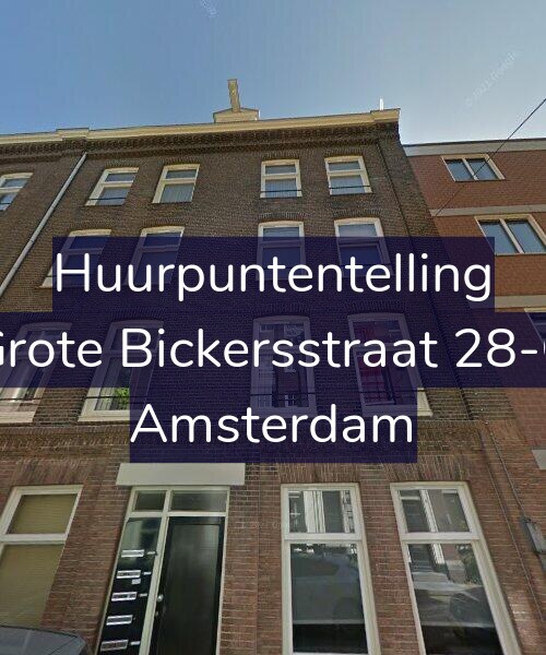 Foto gevel Huurpuntentelling voor Grote Bickersstraat 28-C, Amsterdam