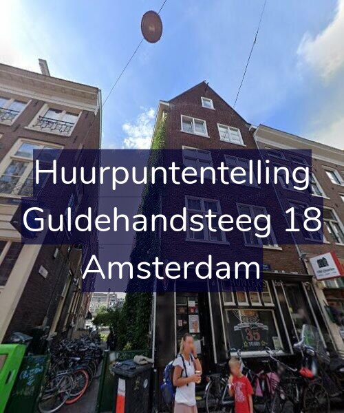 Foto gevel Huurpuntentelling voor Guldehandsteeg 18, Amsterdam