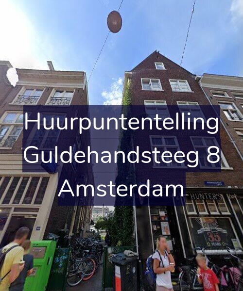 Foto gevel Huurpuntentelling voor Guldehandsteeg 8, Amsterdam