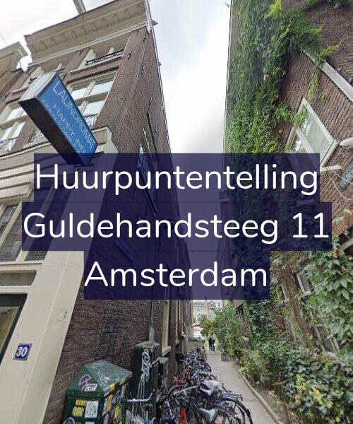 Foto gevel Huurpuntentelling voor Guldehandsteeg 11, Amsterdam