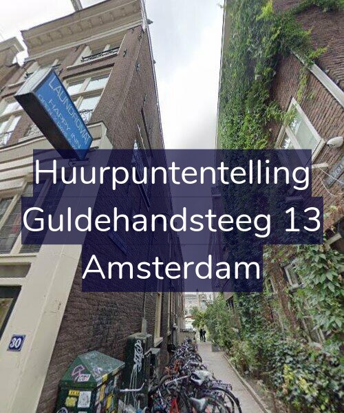 Foto gevel Huurpuntentelling voor Guldehandsteeg 13, Amsterdam