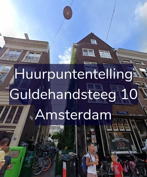 Foto gevel Huurpuntentelling voor Guldehandsteeg 10, Amsterdam