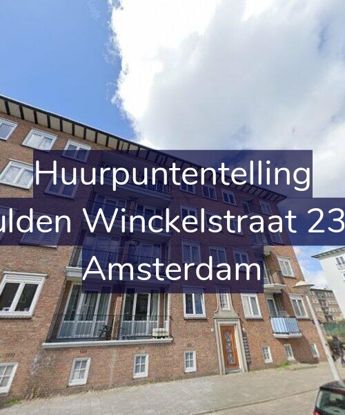 Foto gevel Huurpuntentelling voor Gulden Winckelstraat 23-1, Amsterdam