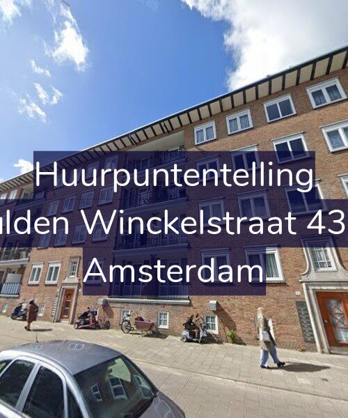 Foto gevel Huurpuntentelling voor Gulden Winckelstraat 43-H, Amsterdam