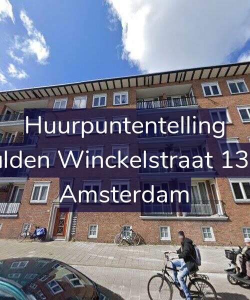 Foto gevel Huurpuntentelling voor Gulden Winckelstraat 13-H, Amsterdam