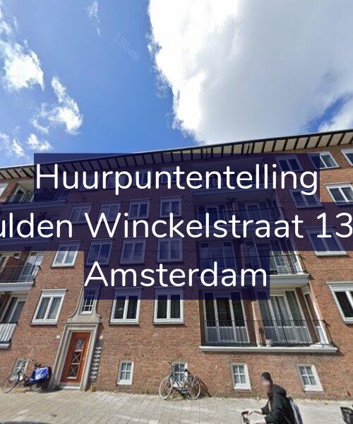 Foto gevel Huurpuntentelling voor Gulden Winckelstraat 13-1, Amsterdam