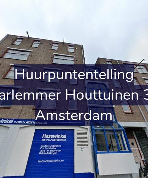 Foto gevel Huurpuntentelling voor Haarlemmer Houttuinen 357, Amsterdam
