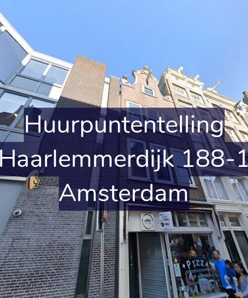 Foto gevel Huurpuntentelling voor Haarlemmerdijk 188-1, Amsterdam