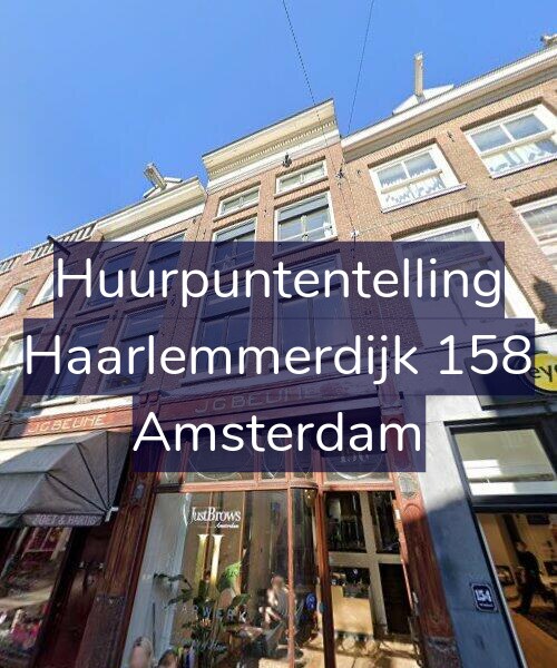 Foto gevel Huurpuntentelling voor Haarlemmerdijk 158, Amsterdam