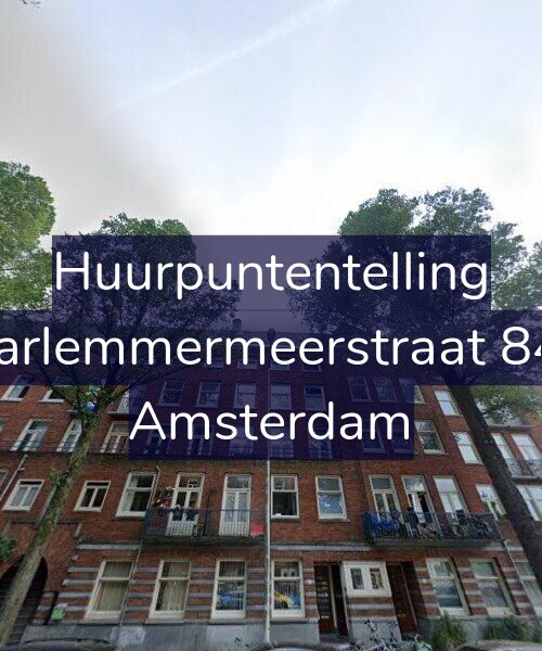Foto gevel Huurpuntentelling voor Haarlemmermeerstraat 84-2, Amsterdam