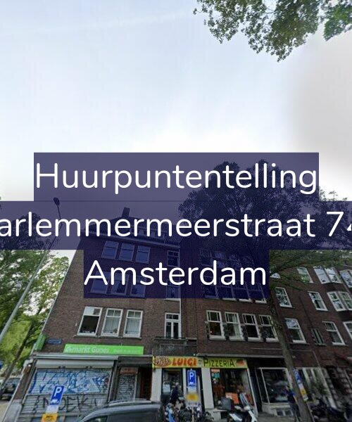 Foto gevel Huurpuntentelling voor Haarlemmermeerstraat 74-3, Amsterdam