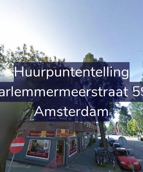 Foto gevel Huurpuntentelling voor Haarlemmermeerstraat 59-1, Amsterdam