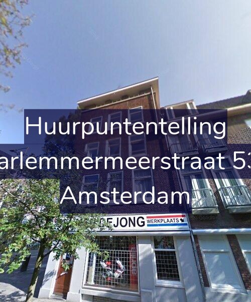 Foto gevel Huurpuntentelling voor Haarlemmermeerstraat 53-1, Amsterdam