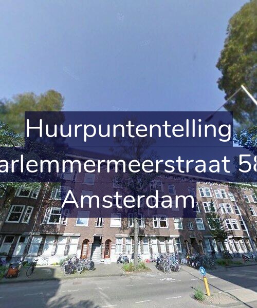 Foto gevel Huurpuntentelling voor Haarlemmermeerstraat 58-1, Amsterdam