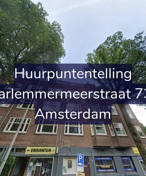 Foto gevel Huurpuntentelling voor Haarlemmermeerstraat 73-2, Amsterdam
