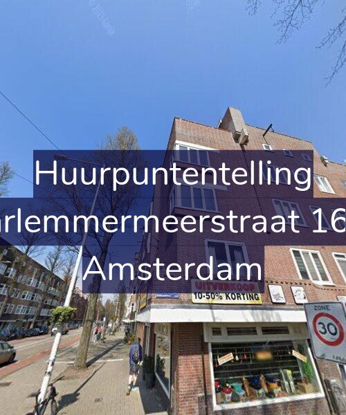 Foto gevel Huurpuntentelling voor Haarlemmermeerstraat 169-1, Amsterdam