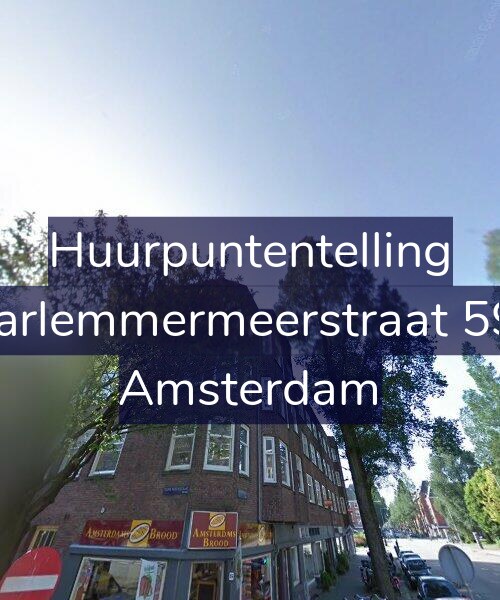 Foto gevel Huurpuntentelling voor Haarlemmermeerstraat 59-2, Amsterdam
