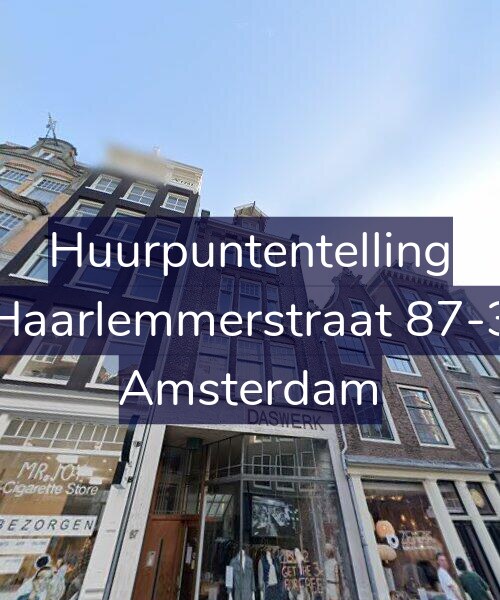 Foto gevel Huurpuntentelling voor Haarlemmerstraat 87-3, Amsterdam