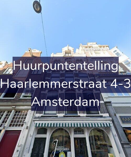 Foto gevel Huurpuntentelling voor Haarlemmerstraat 4-3, Amsterdam