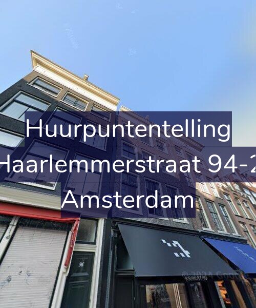 Foto gevel Huurpuntentelling voor Haarlemmerstraat 94-2, Amsterdam