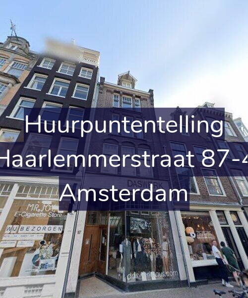 Foto gevel Huurpuntentelling voor Haarlemmerstraat 87-4, Amsterdam