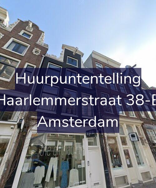 Foto gevel Huurpuntentelling voor Haarlemmerstraat 38-B, Amsterdam
