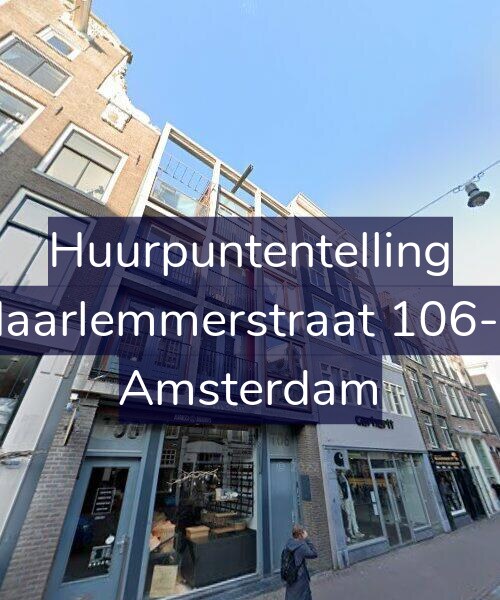 Foto gevel Huurpuntentelling voor Haarlemmerstraat 106-C, Amsterdam