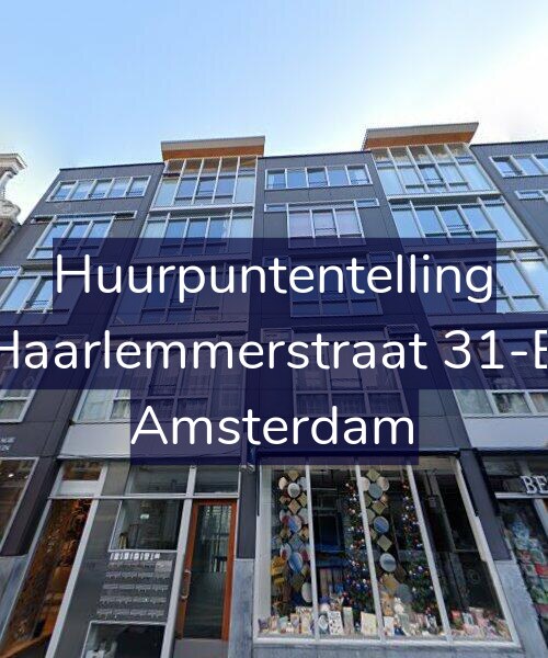 Foto gevel Huurpuntentelling voor Haarlemmerstraat 31-B, Amsterdam