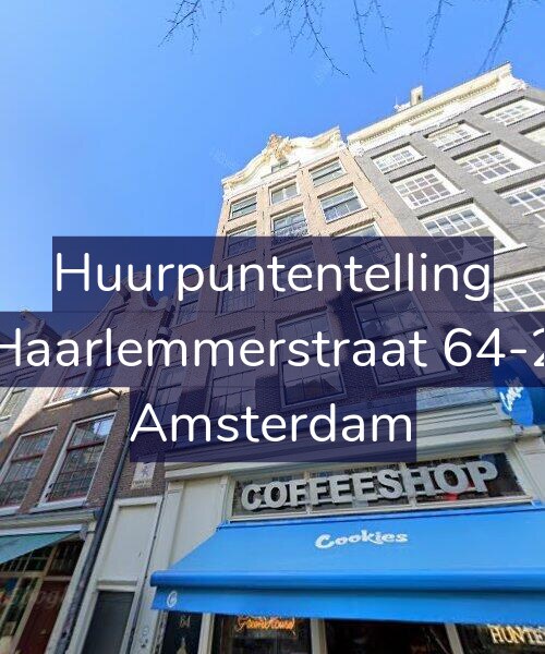 Foto gevel Huurpuntentelling voor Haarlemmerstraat 64-2, Amsterdam