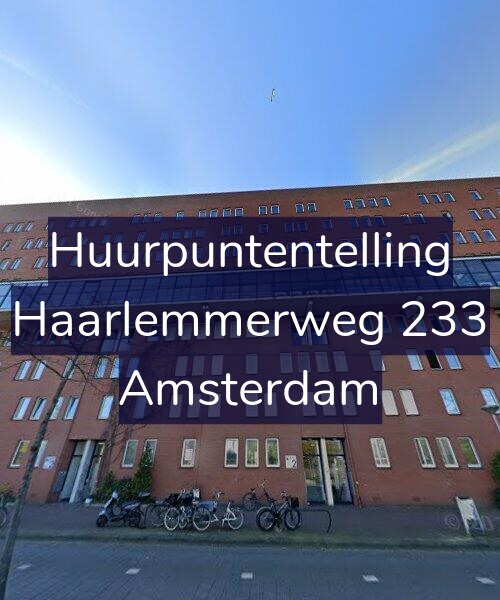 Foto gevel Huurpuntentelling voor Haarlemmerweg 233, Amsterdam