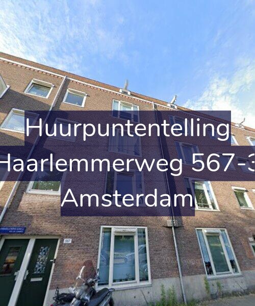 Foto gevel Huurpuntentelling voor Haarlemmerweg 567-3, Amsterdam