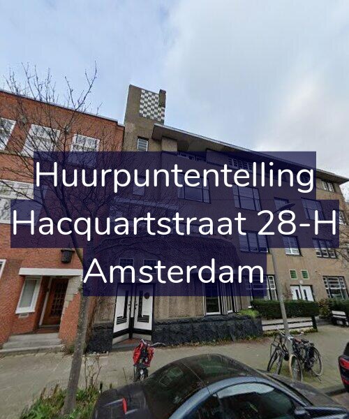 Foto gevel Huurpuntentelling voor Hacquartstraat 28-H, Amsterdam