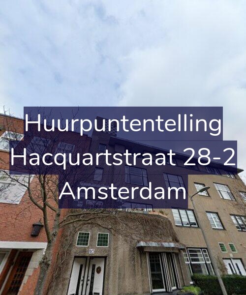 Foto gevel Huurpuntentelling voor Hacquartstraat 28-2, Amsterdam