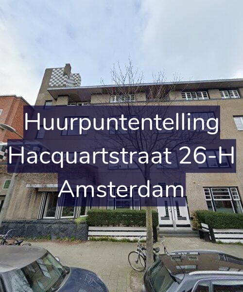 Foto gevel Huurpuntentelling voor Hacquartstraat 26-H, Amsterdam