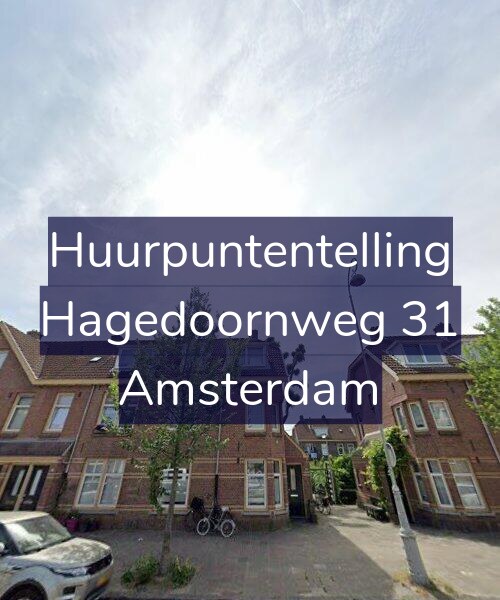 Foto gevel Huurpuntentelling voor Hagedoornweg 31, Amsterdam