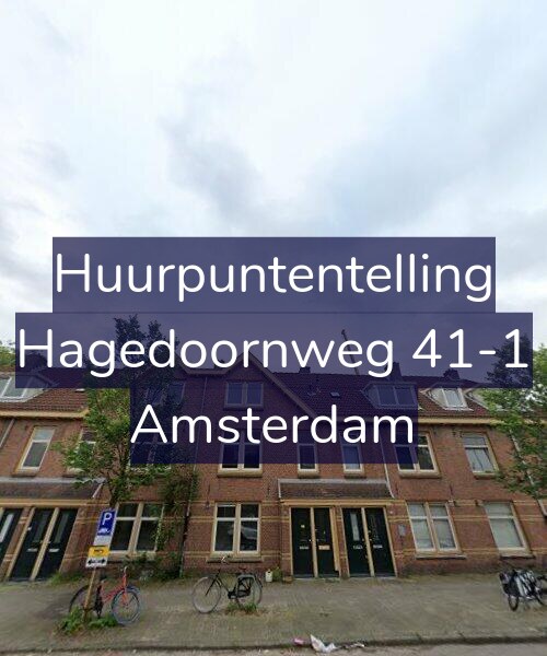 Foto gevel Huurpuntentelling voor Hagedoornweg 41-1, Amsterdam