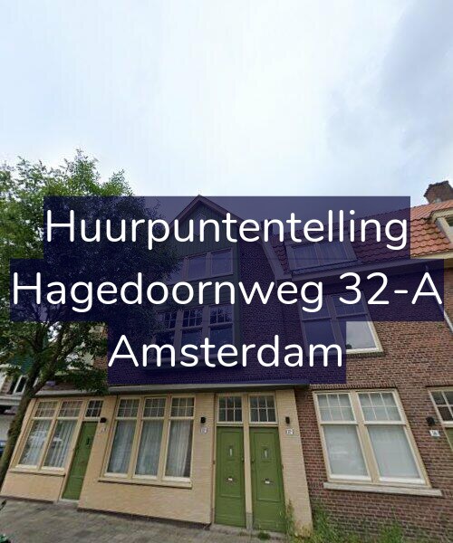 Foto gevel Huurpuntentelling voor Hagedoornweg 32-A, Amsterdam